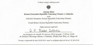 Einladung zur Abschiedsfeier
